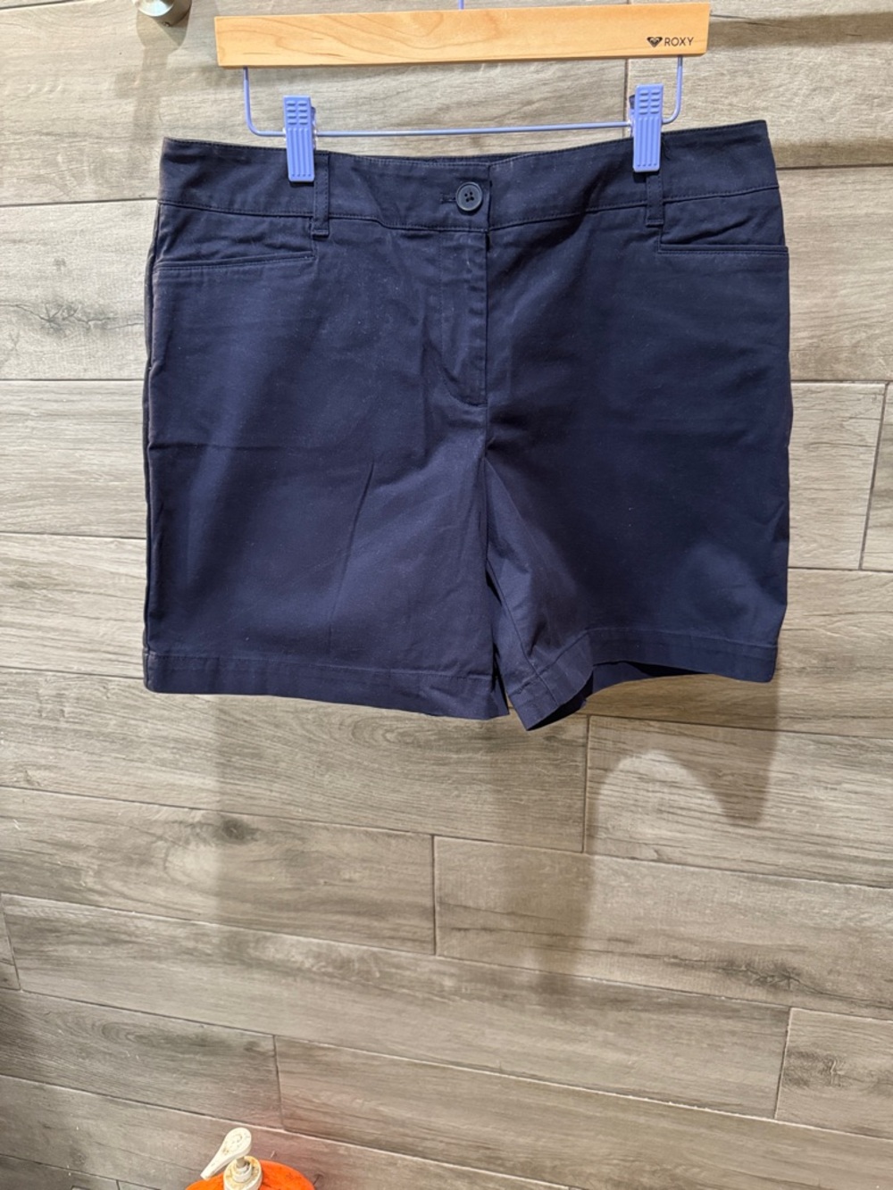 Talbots Navy Cotton-Blend Bermuda Shorts